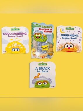 New 4pc Sesame Street Book Bundle